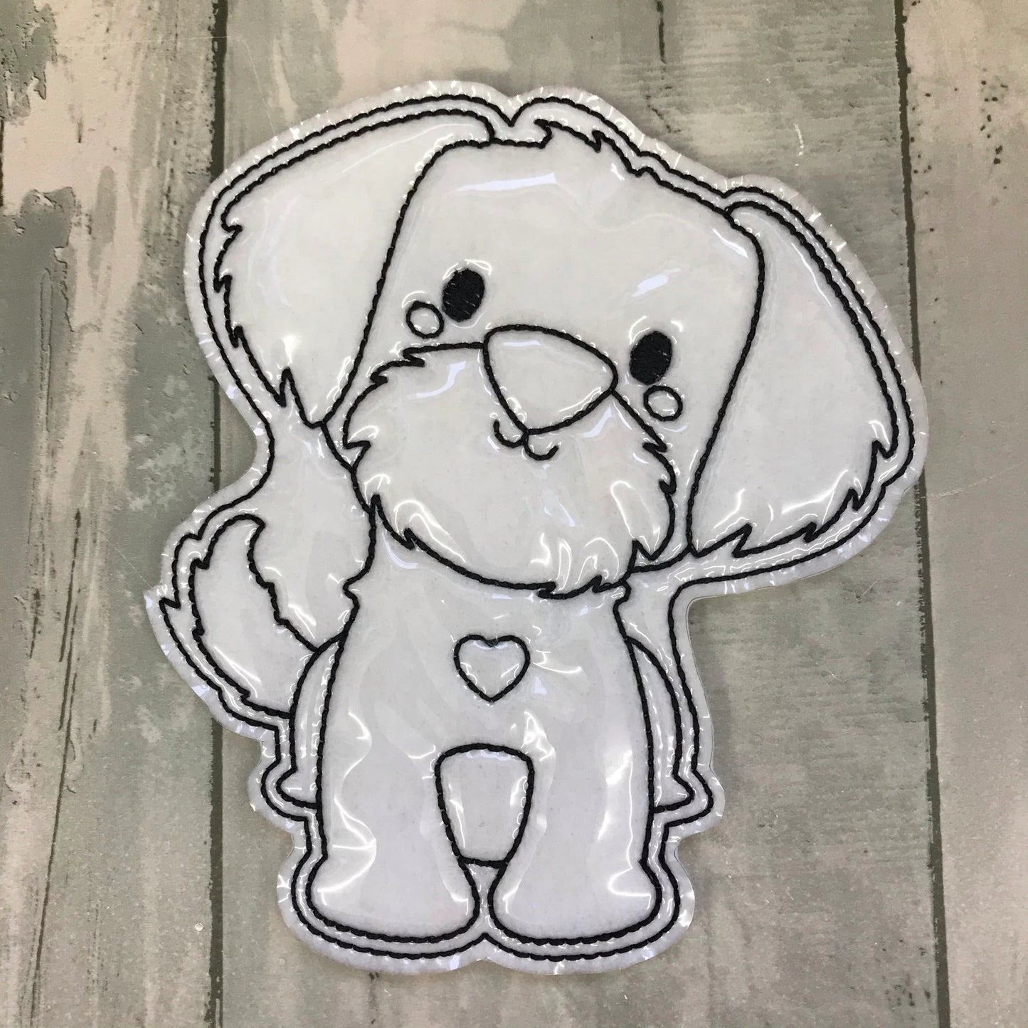 Scruffy Doggie Wash Colouring Dolls