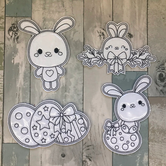 Easter Set 3 Colouring Dolls