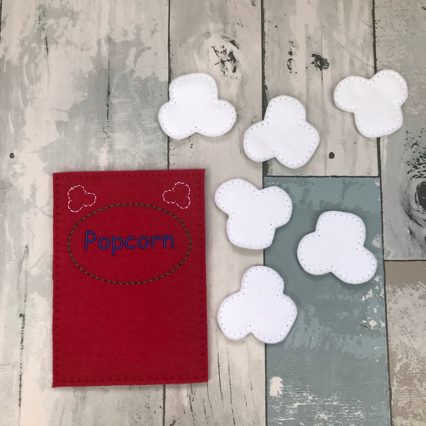Popcorn Felt Play Food