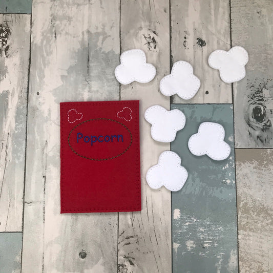Popcorn Felt Play Food