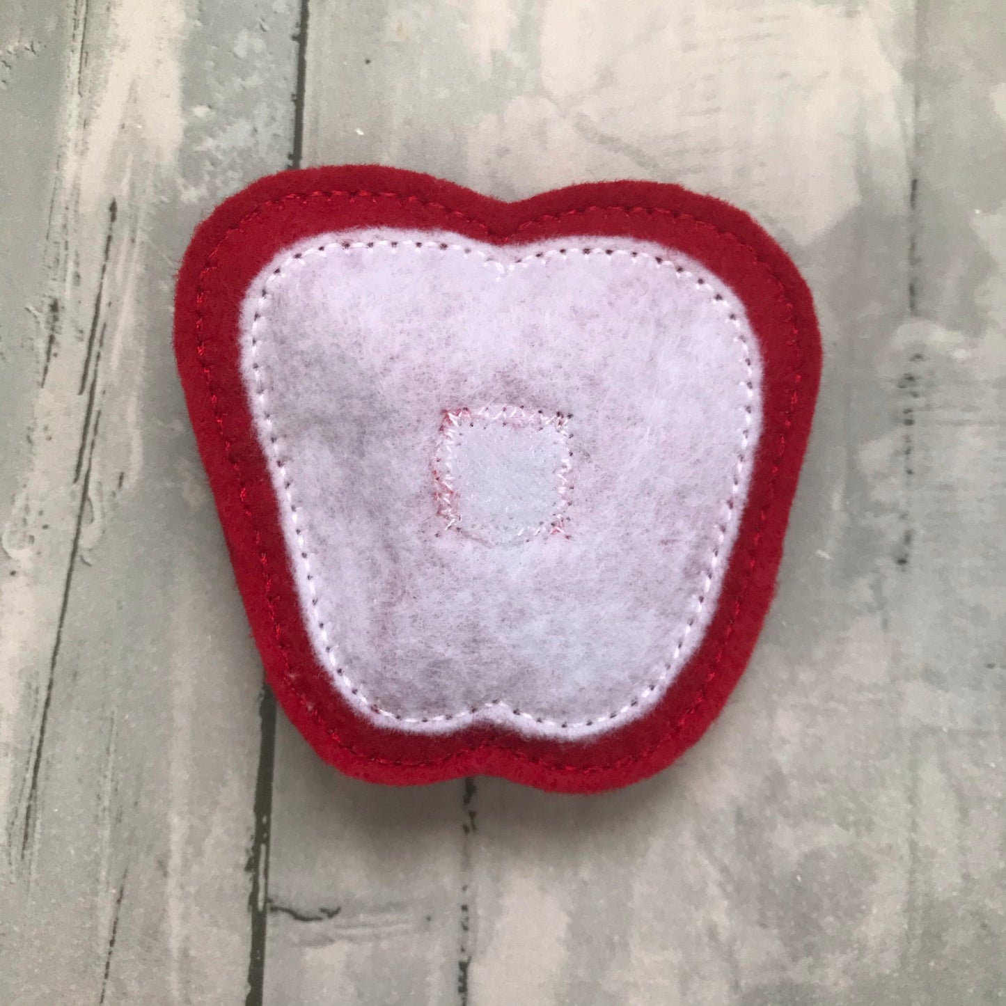 Pull Apart Apple Felt Play Food