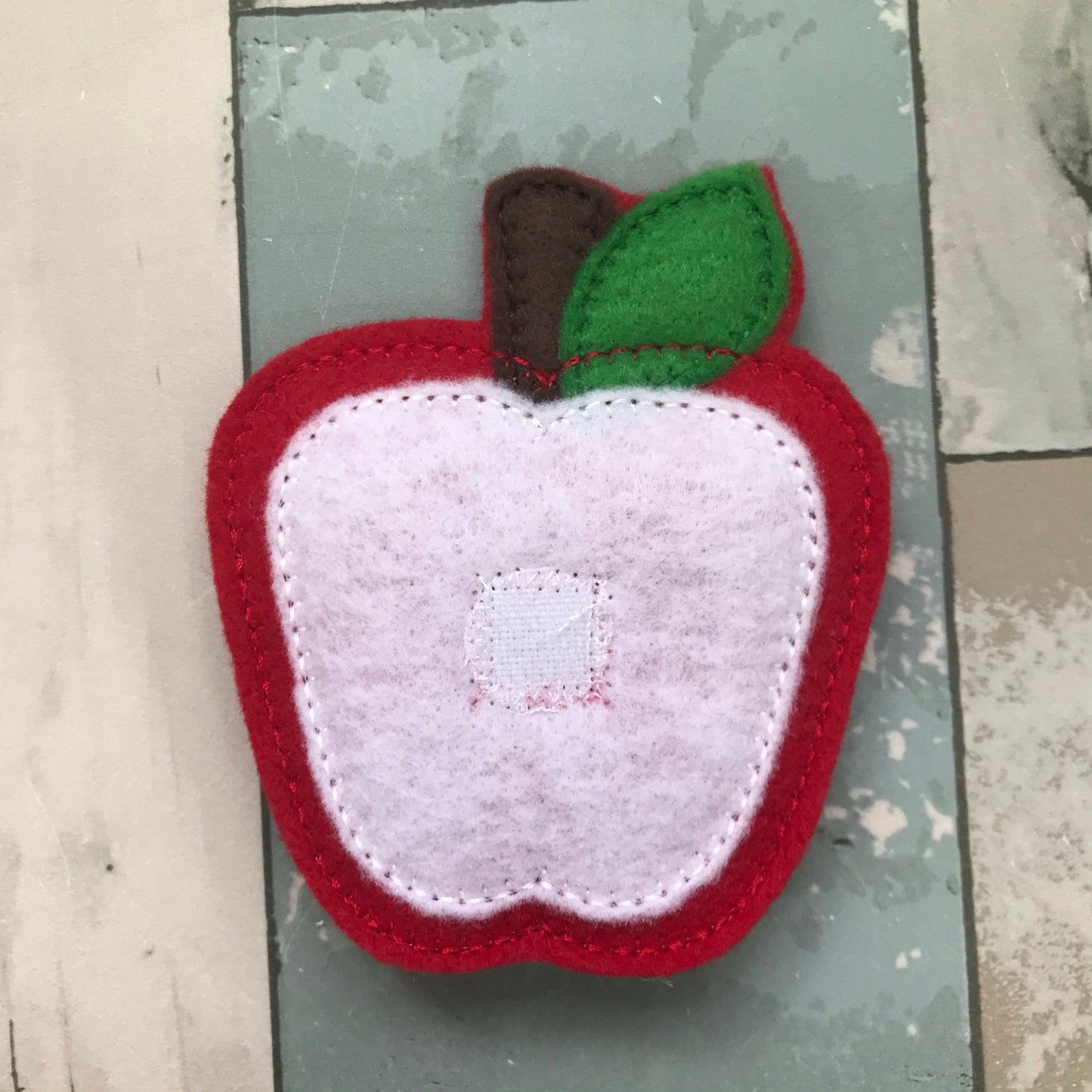 Pull Apart Apple Felt Play Food