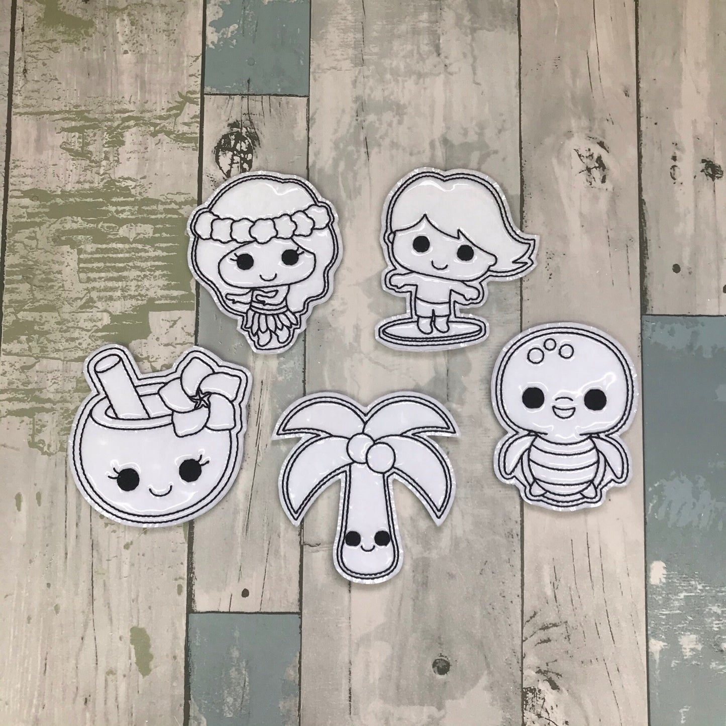 Hawaii (4x4) Colouring Dolls