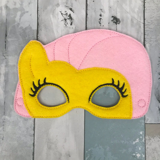Yellow Horse Felt Play Mask
