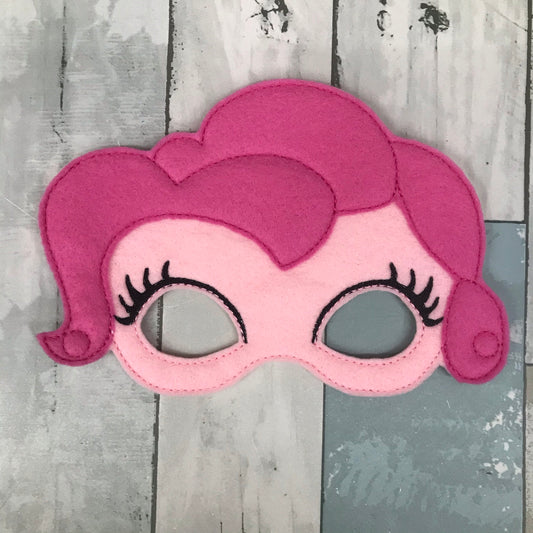 Pink Horse Felt Play Mask