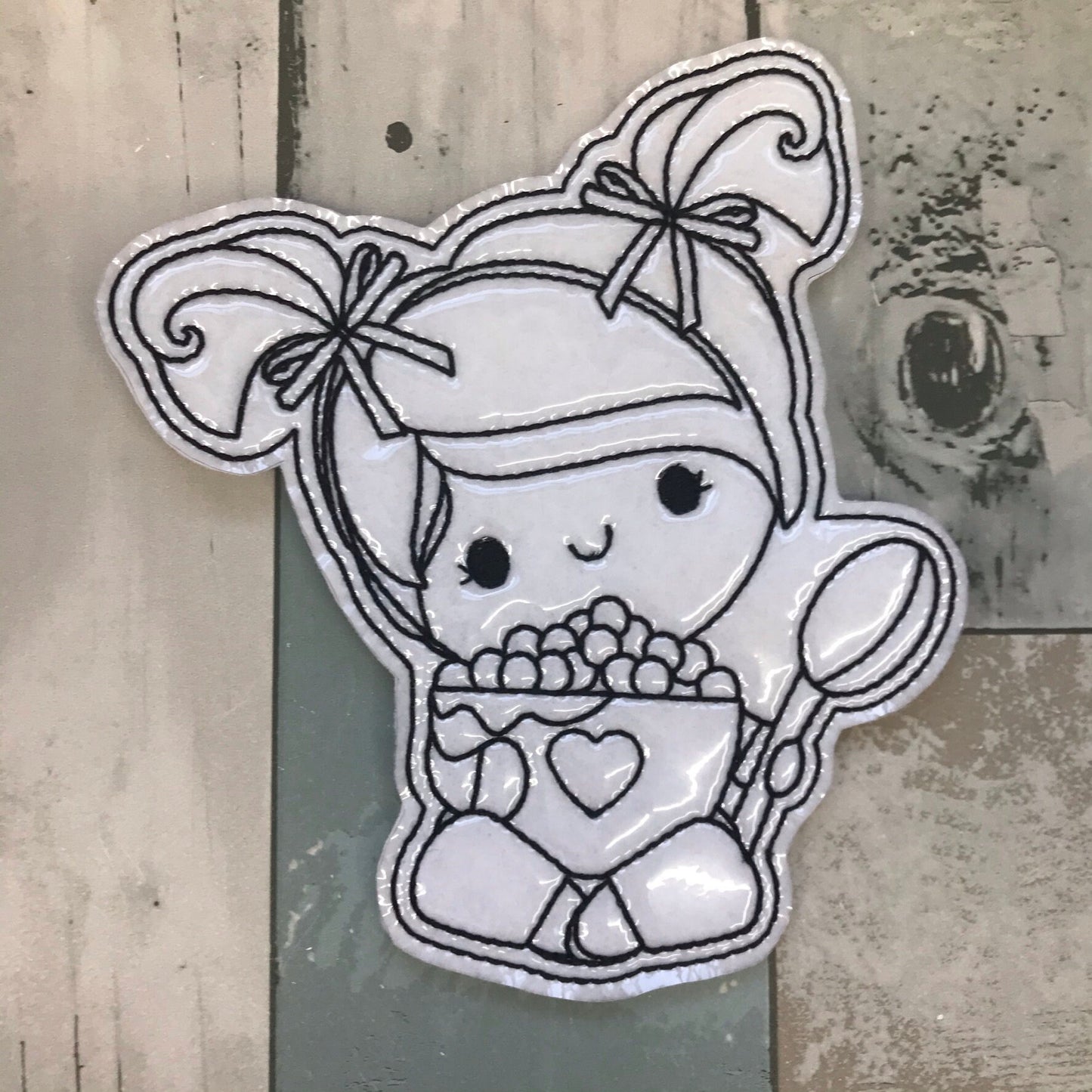 Breakfast Kids Colouring Dolls