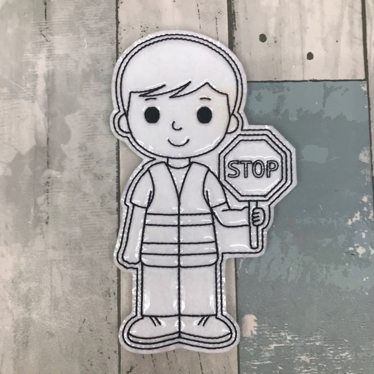 School Crossing Guards Colouring Dolls