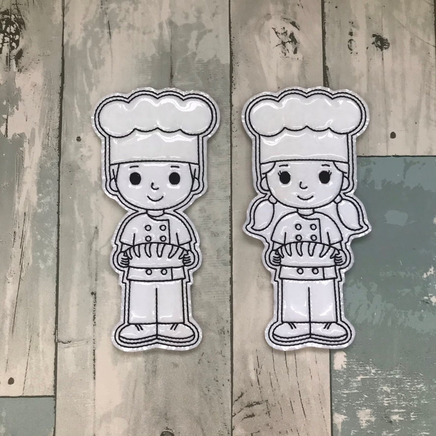 Chef Kids Colouring Dolls