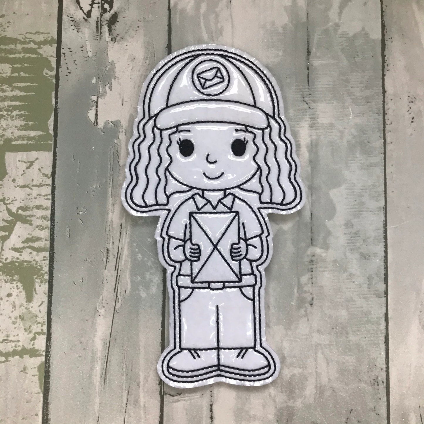 Postal Workers Colouring Dolls