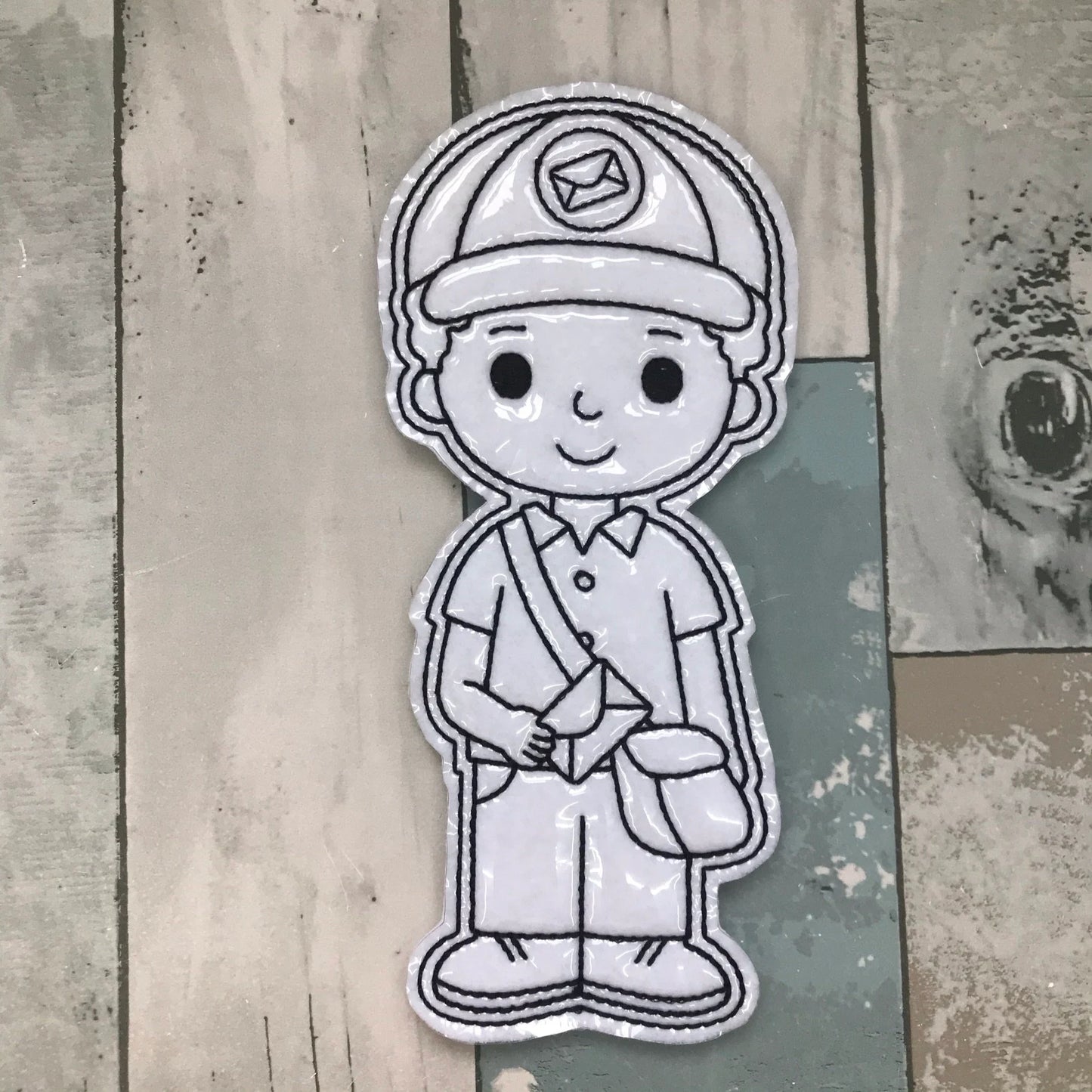 Postal Workers Colouring Dolls
