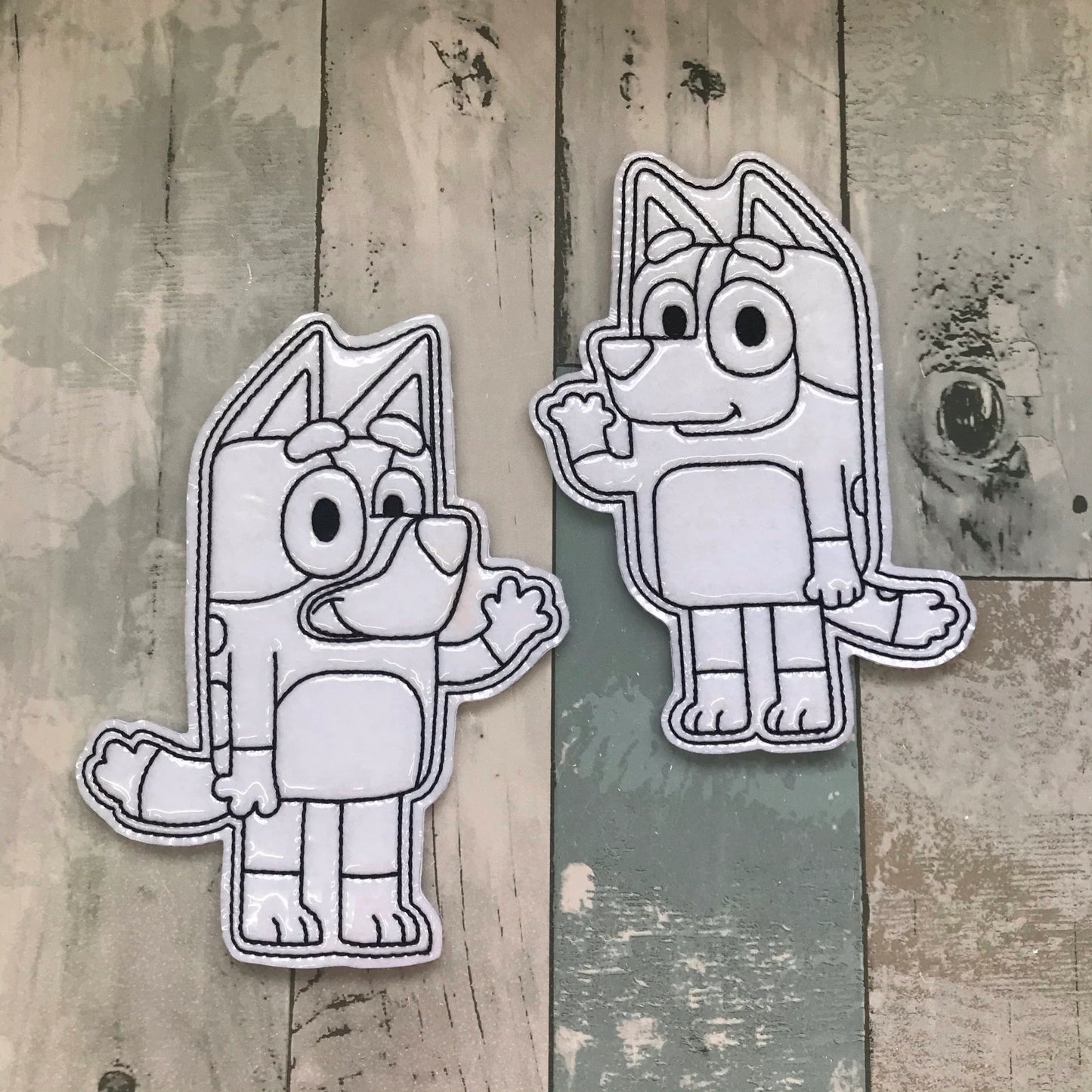 Dog Family Colouring Dolls, Set #1