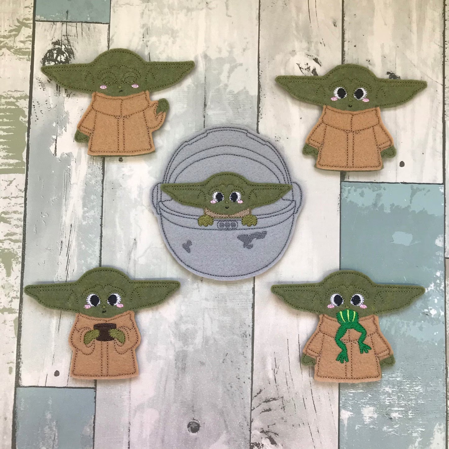 Green Space Baby Finger Puppets