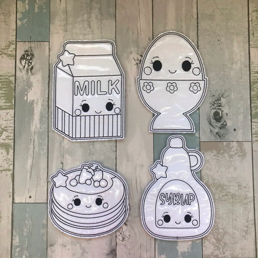 Breakfast Set 1 Colouring Dolls