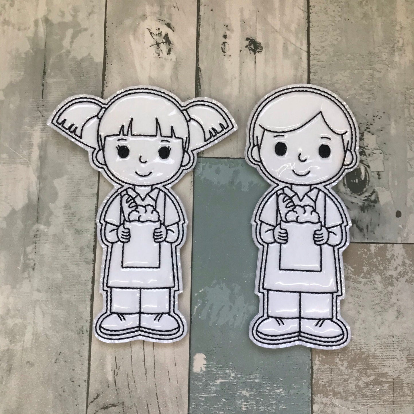 Grocery Kids Colouring Dolls