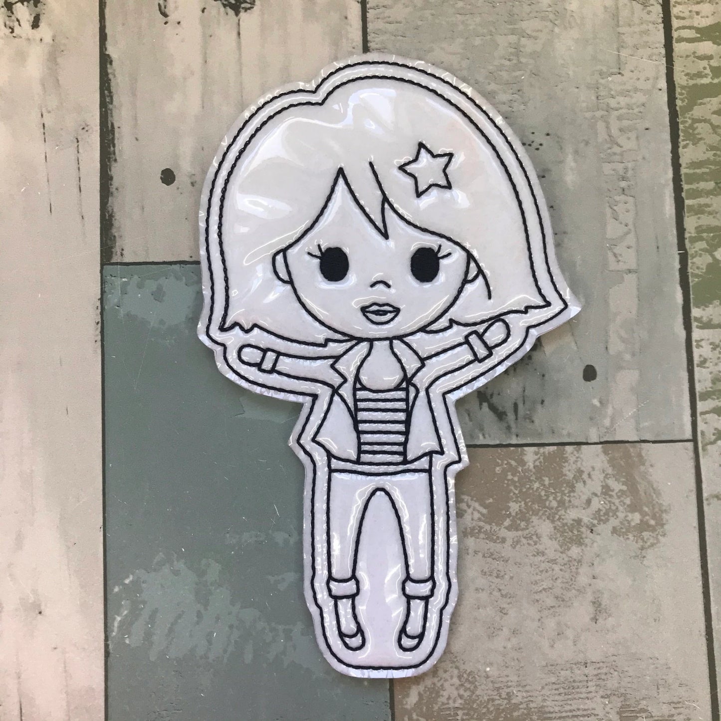 4th of July Girls Colouring Dolls