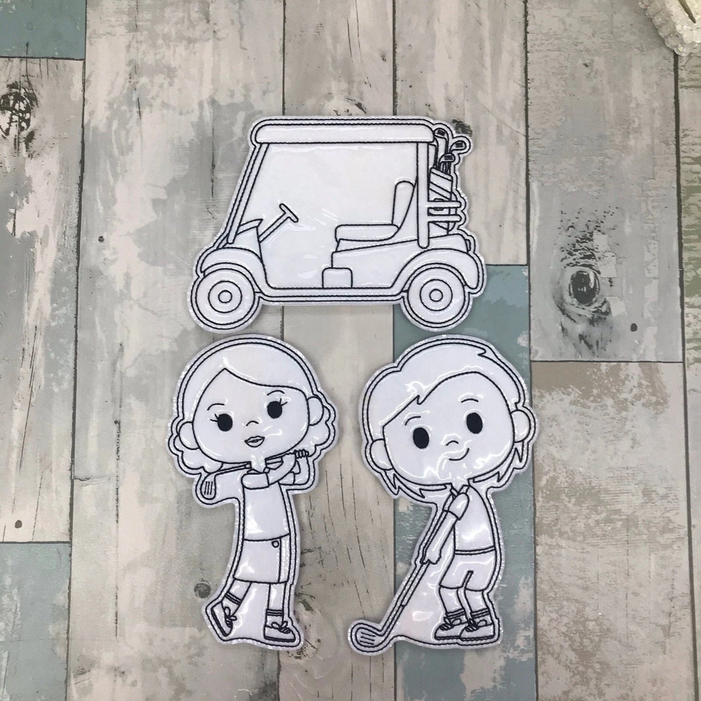 Golf Colouring Dolls