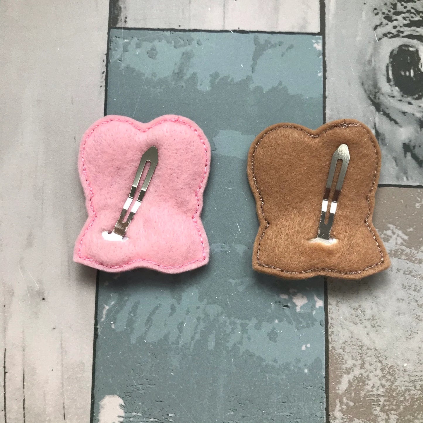 Deer Antler Felt Snap Hair Clip
