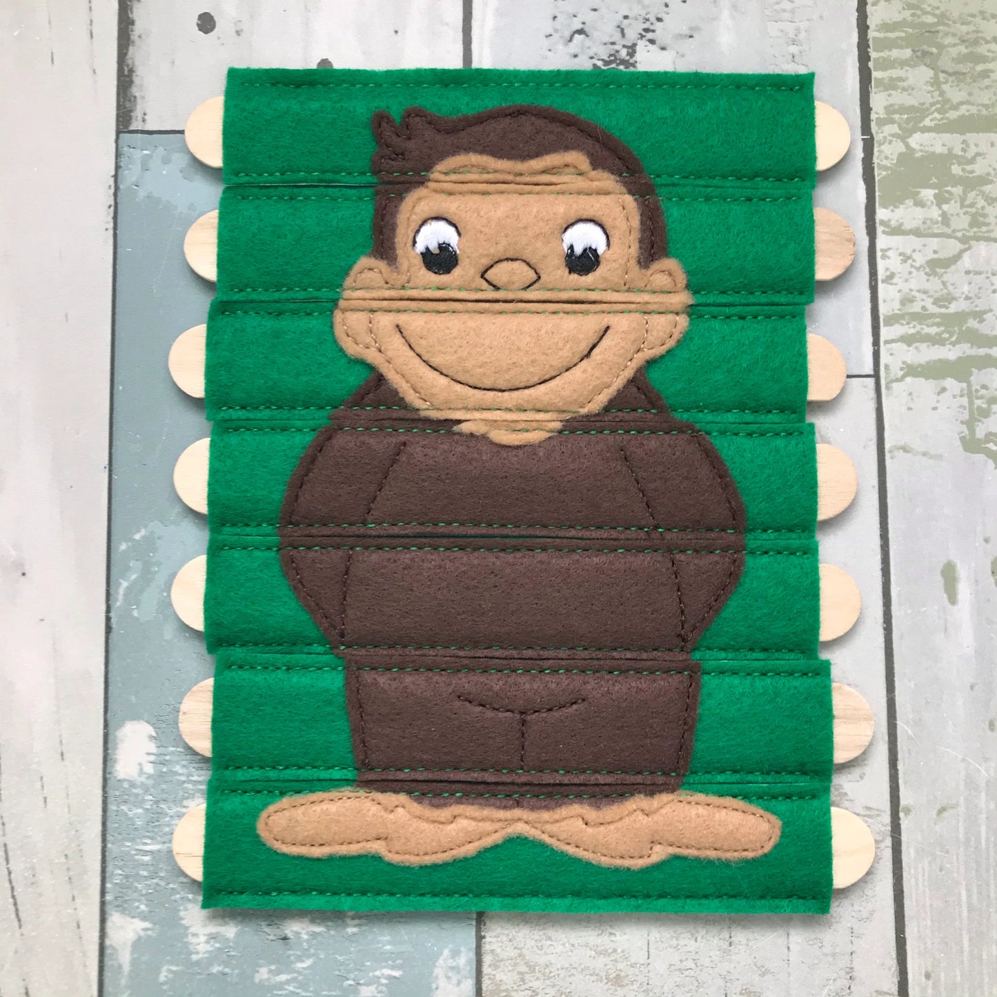 Monkey Felt Stick Puzzle