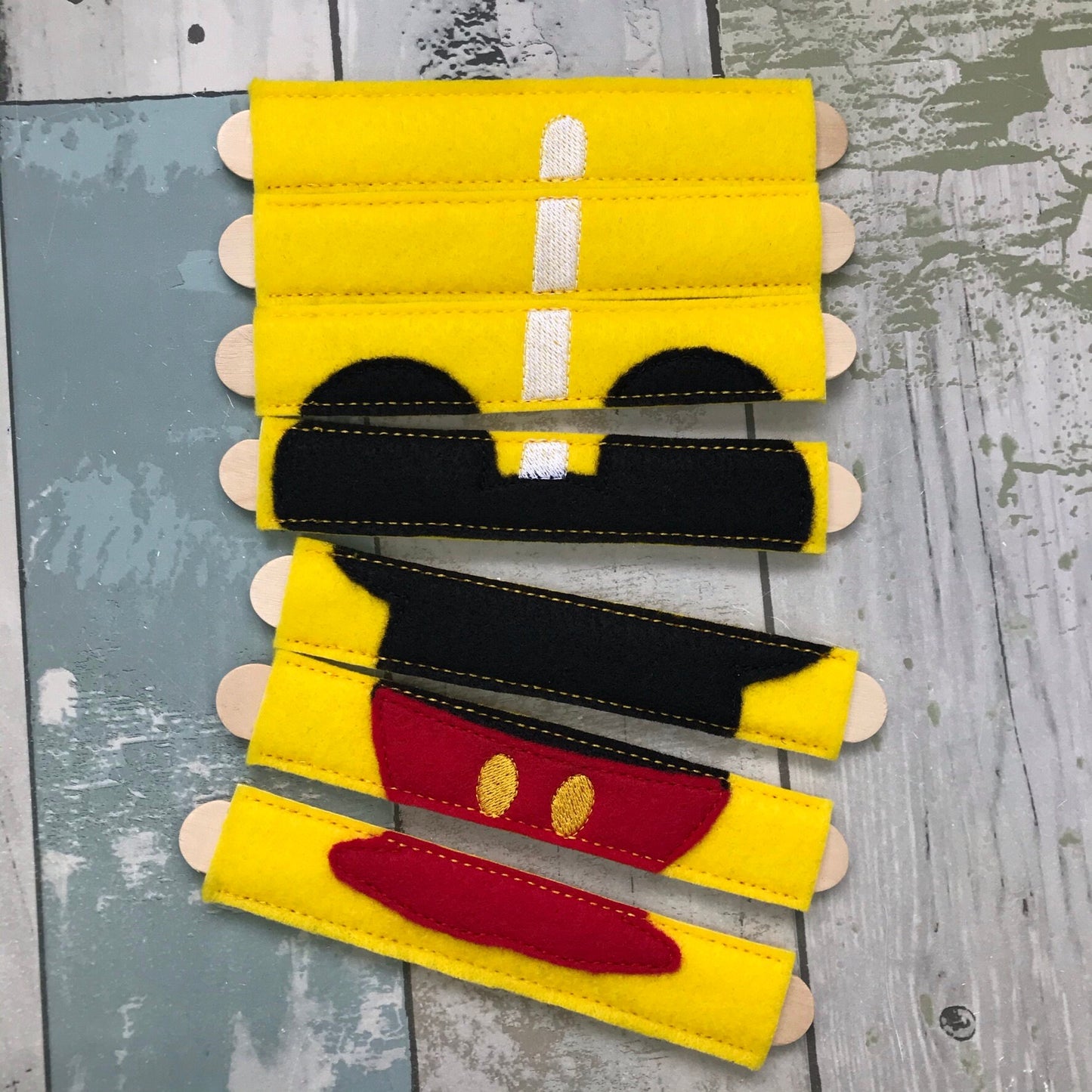 Candy Apple Felt Stick Puzzle