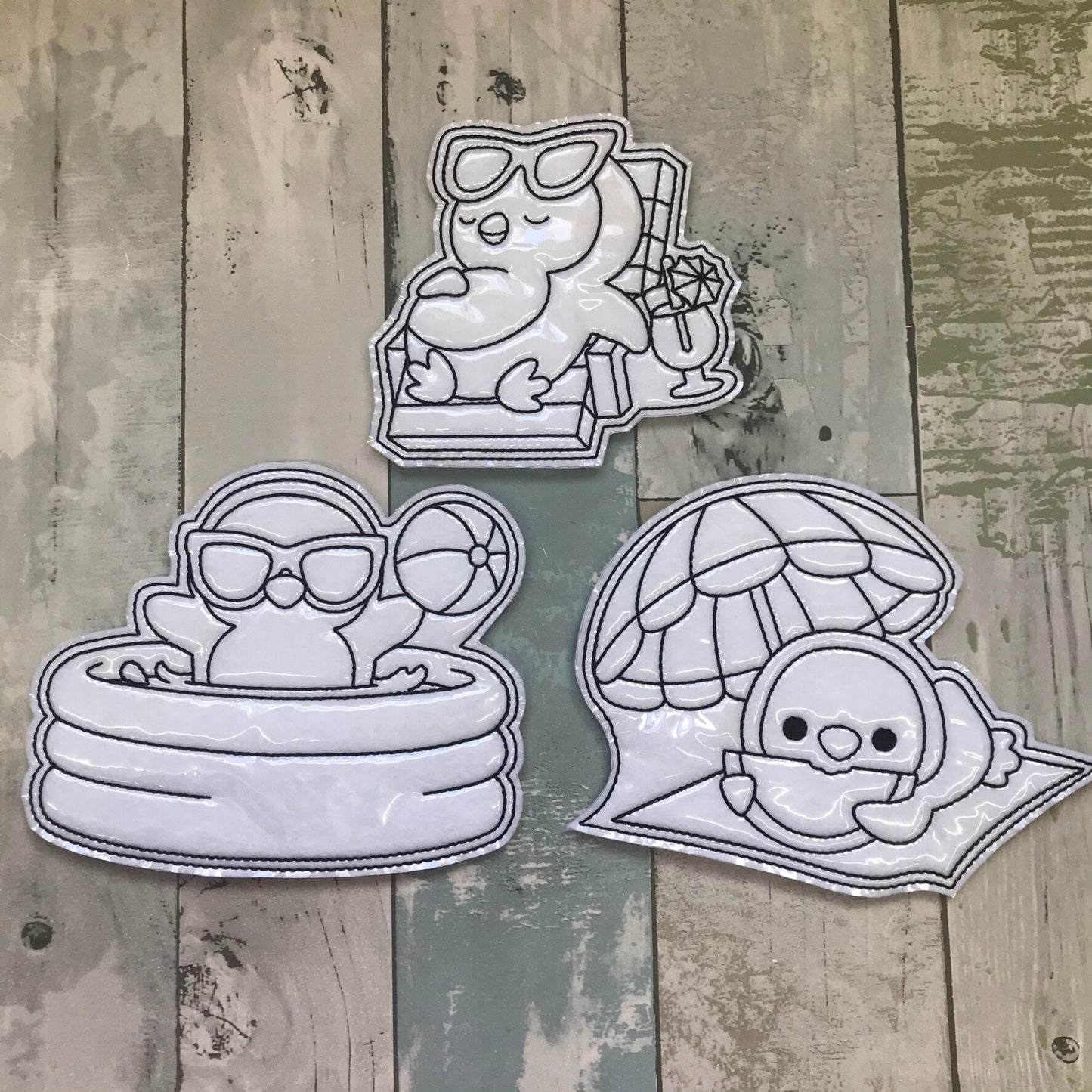 Summer Penguin Colouring Dolls