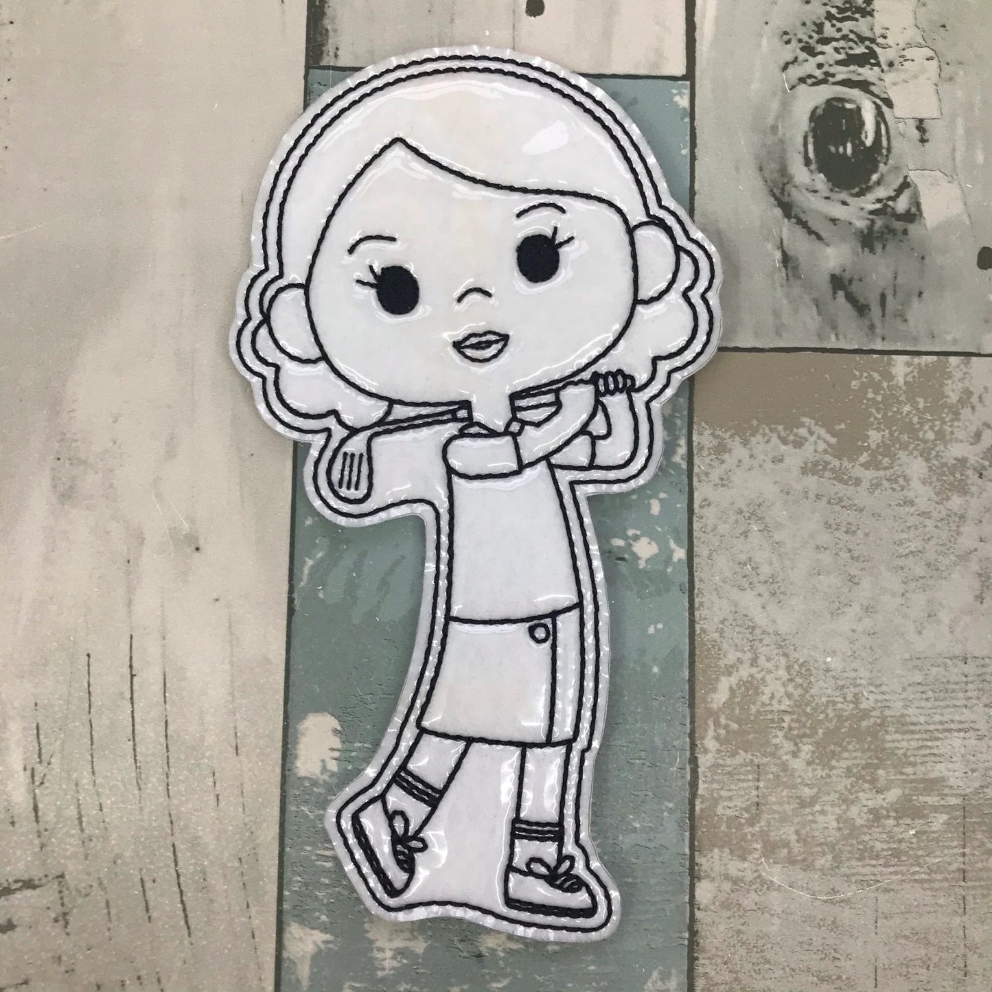 Golf Colouring Dolls