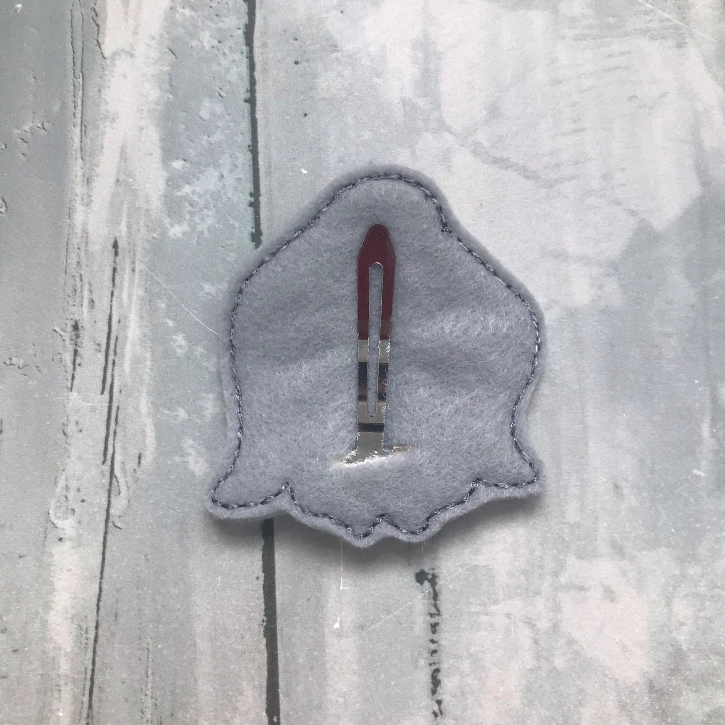 Baby Elephant Felt Snap Hair Clip