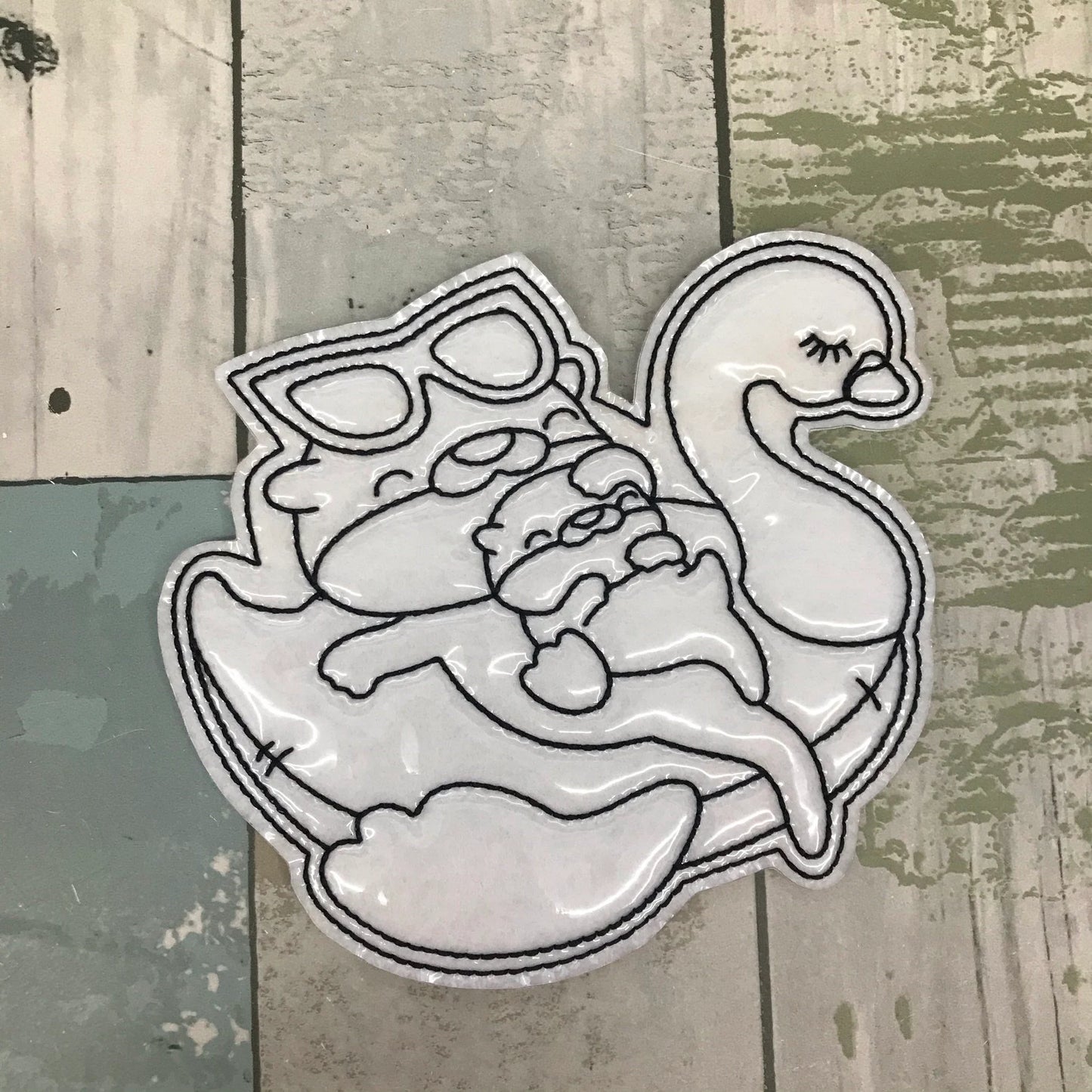 Summer Otters Colouring Dolls