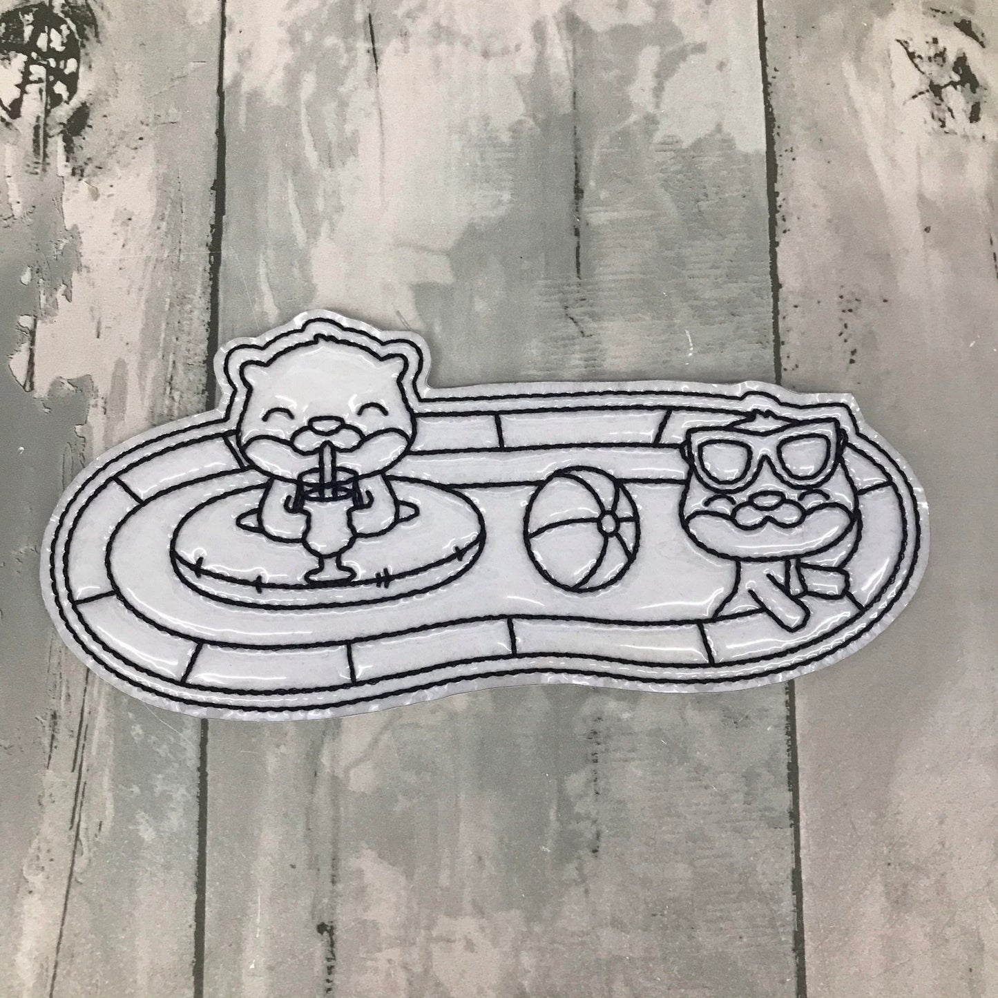 Summer Otters Colouring Dolls