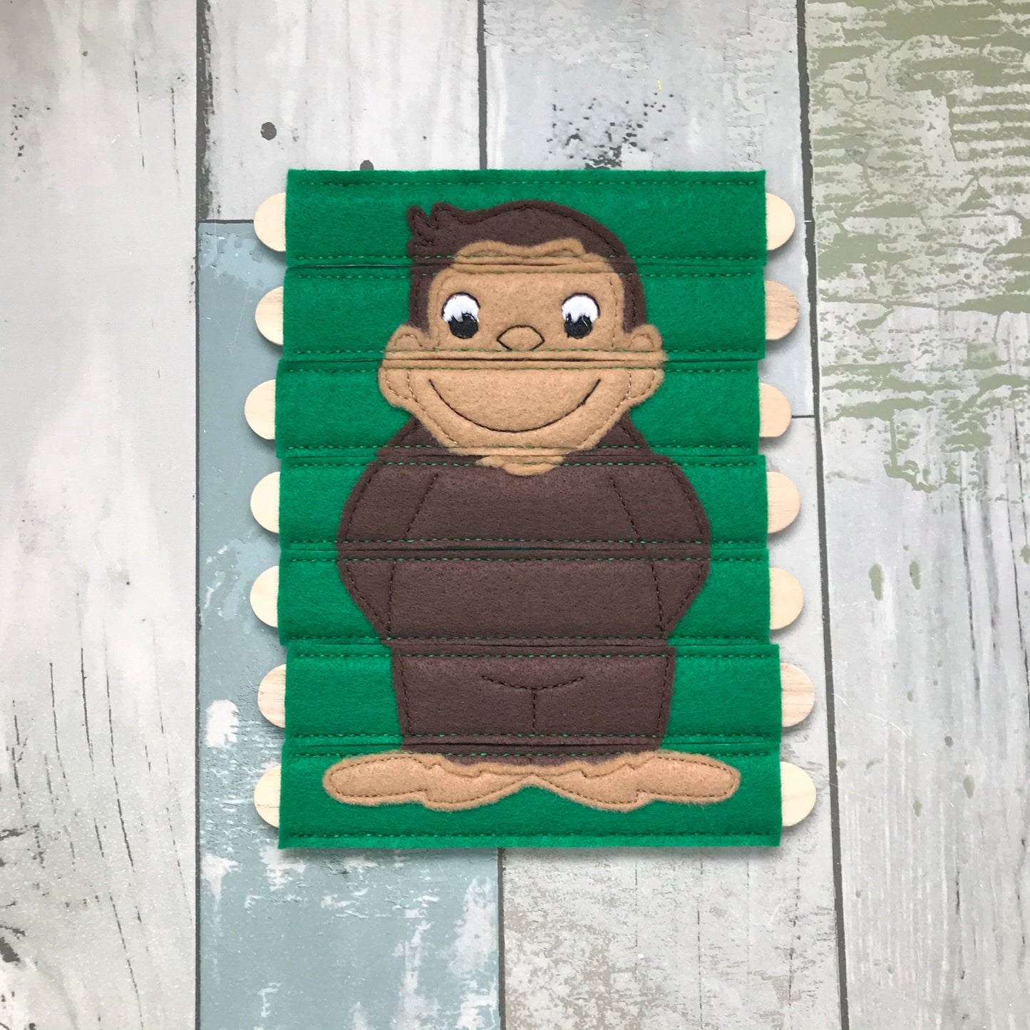 Monkey Felt Stick Puzzle