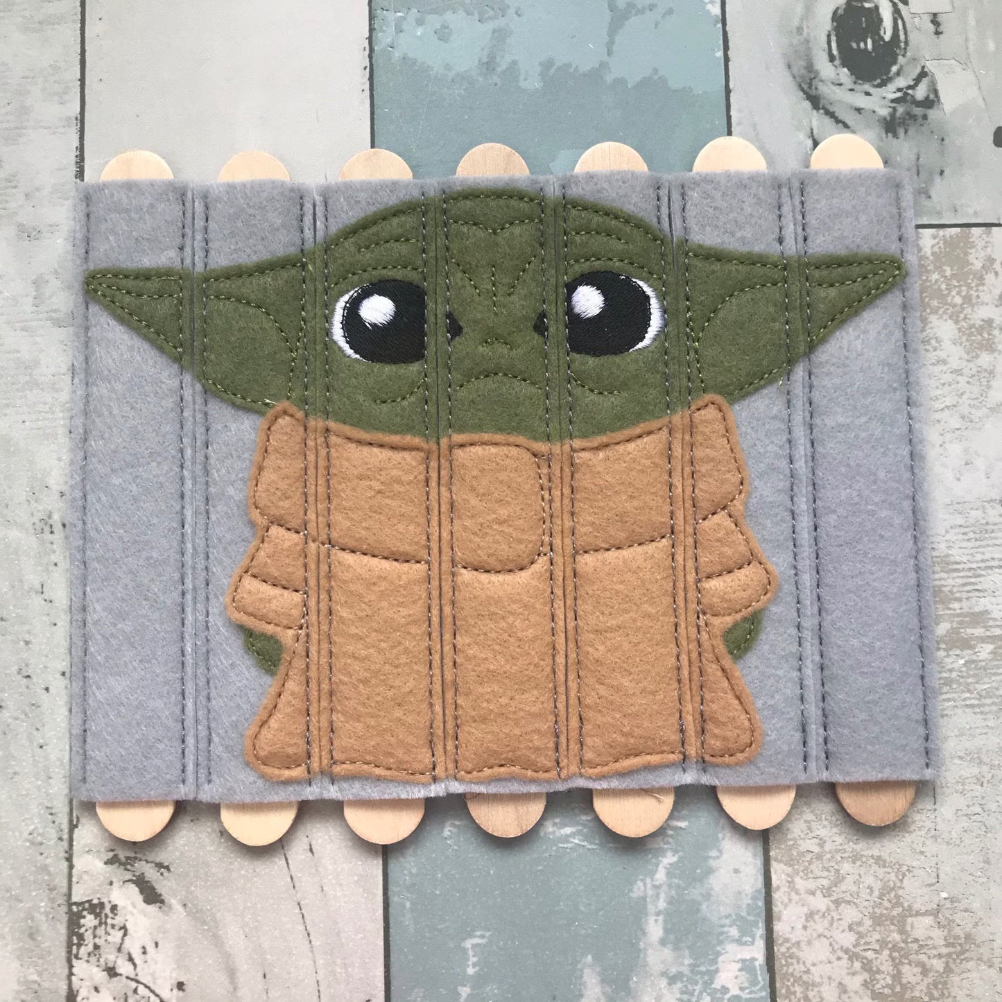 Green Space Baby Felt Stick Puzzle