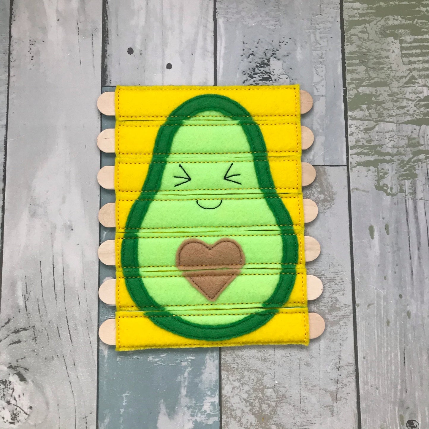 Avocado Stick Felt Puzzle