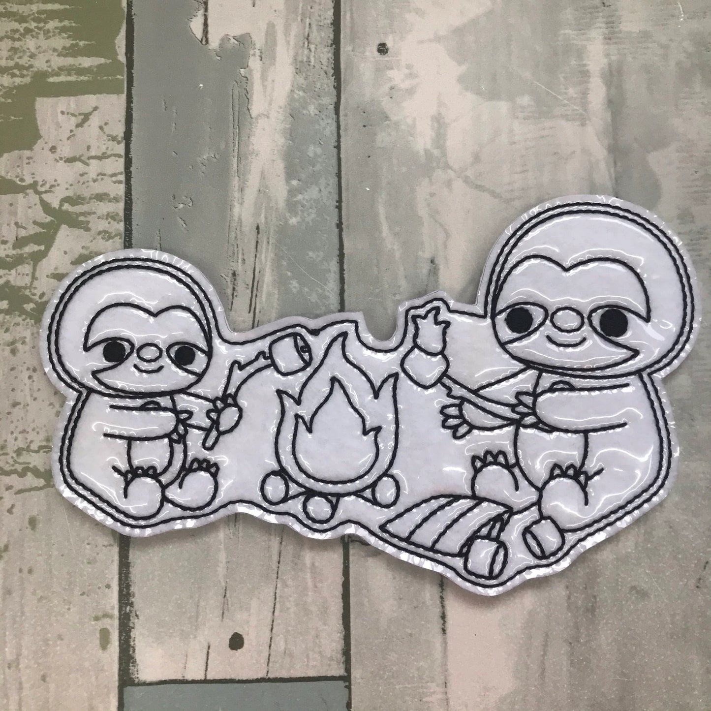 Camping Sloths Colouring Dolls