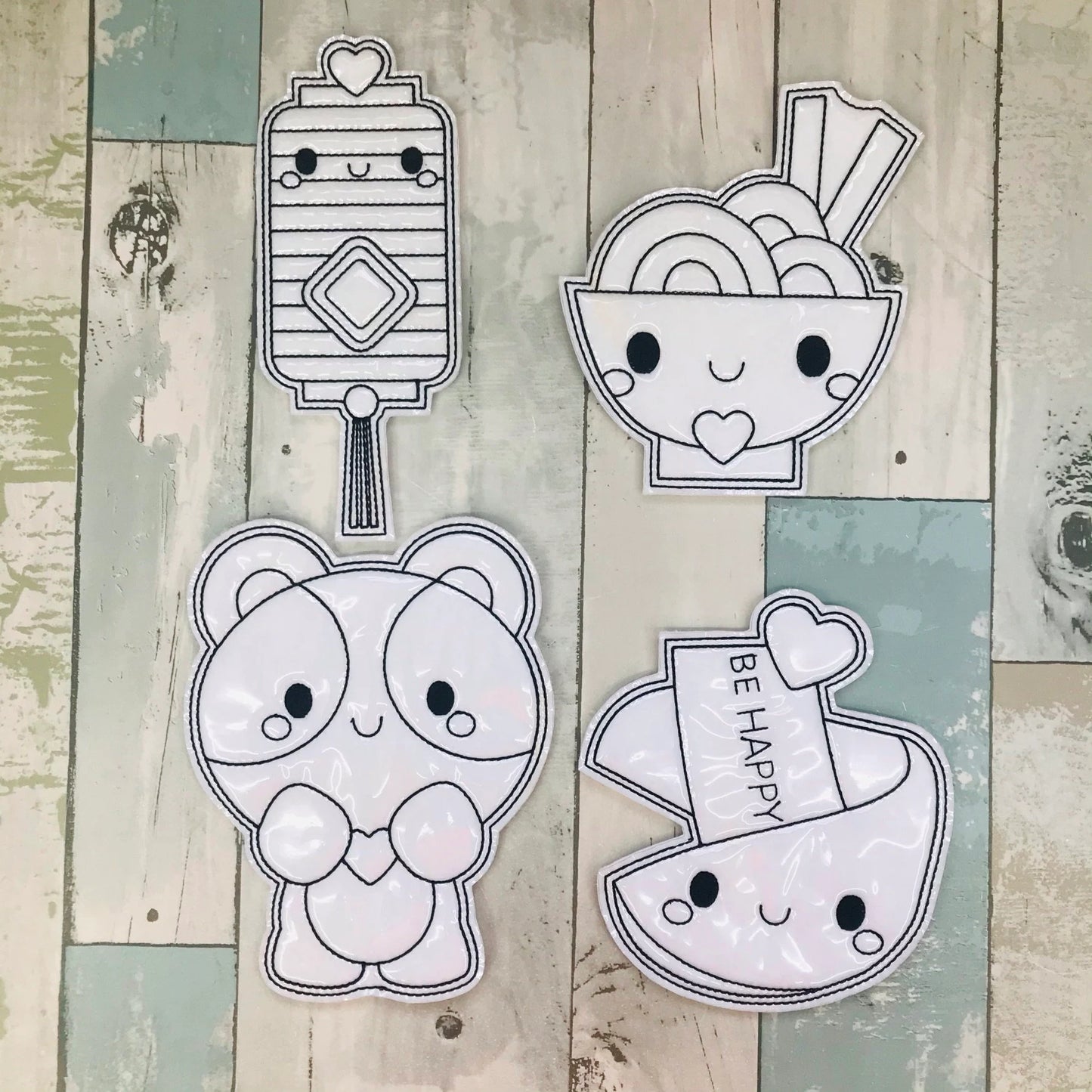 Panda Heart & Lucky Treats Colouring Dolls