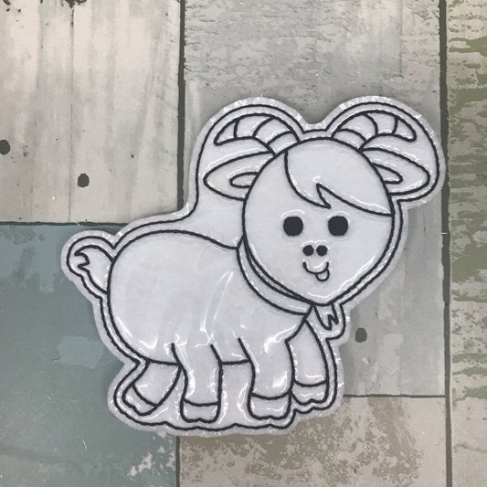 Goat Colouring Doll