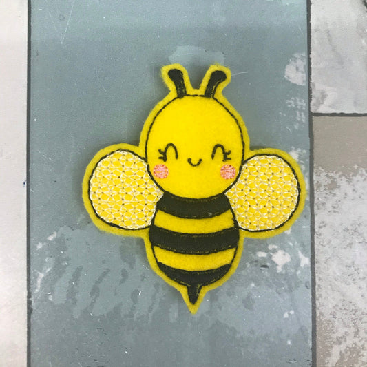 Bee Felt Snap Hair Clip