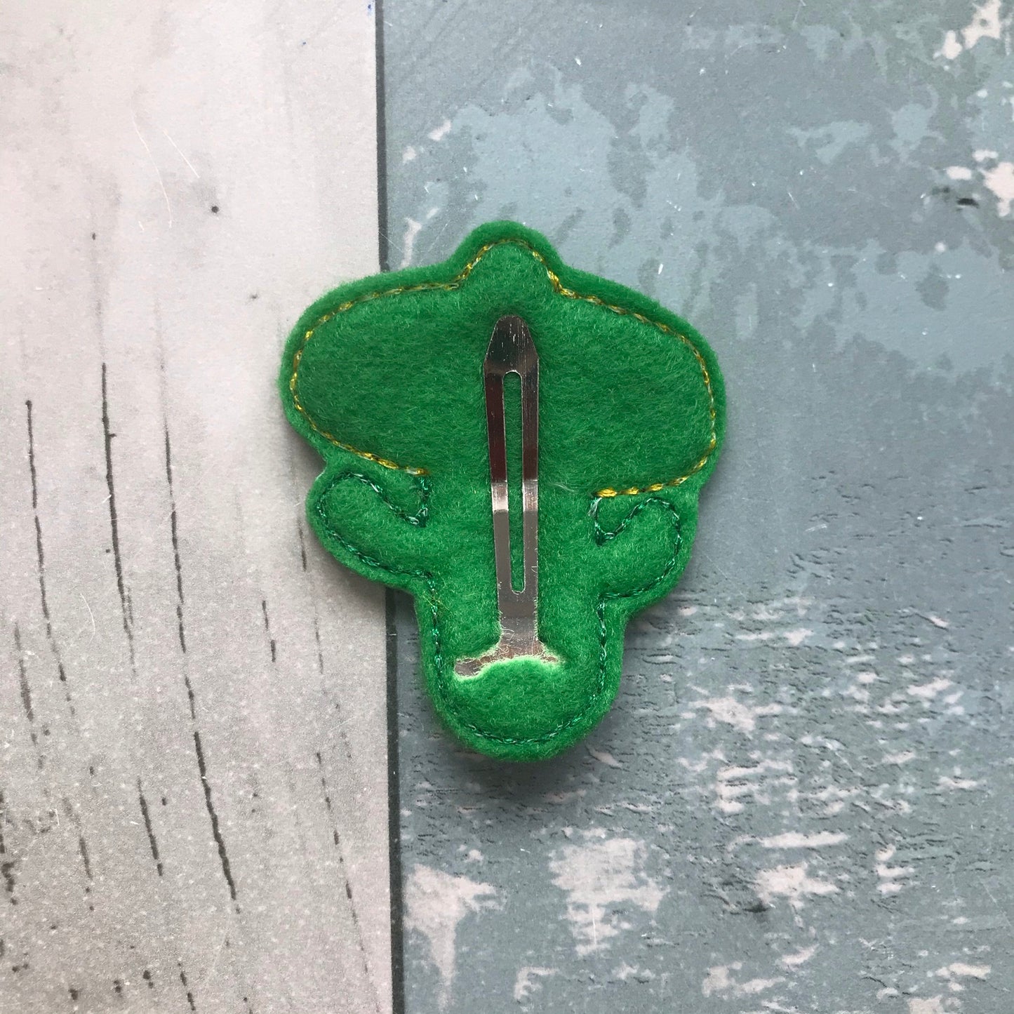 Cactus with Sombrero Felt Snap Hair Clip