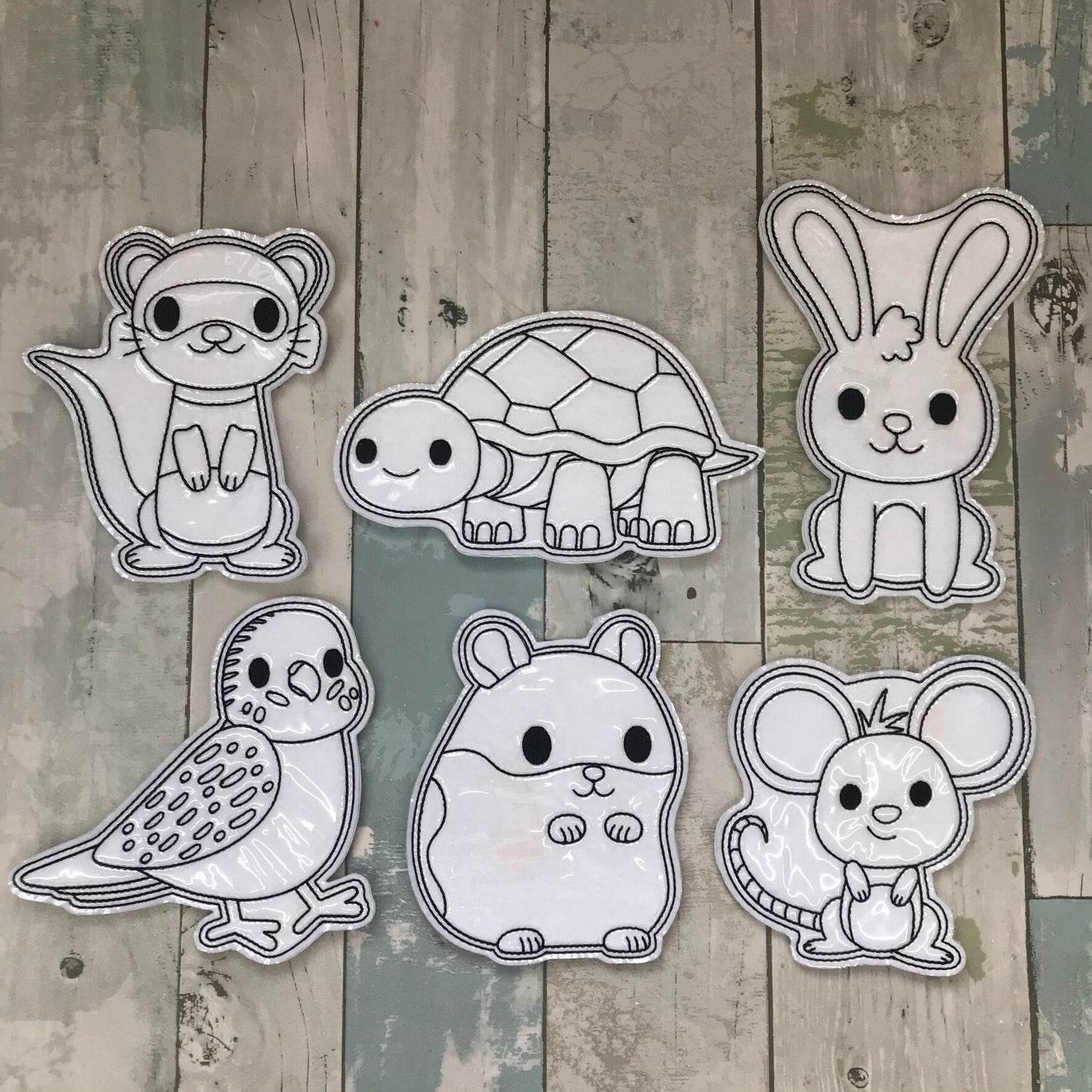 Pets Set 1 Colouring Dolls
