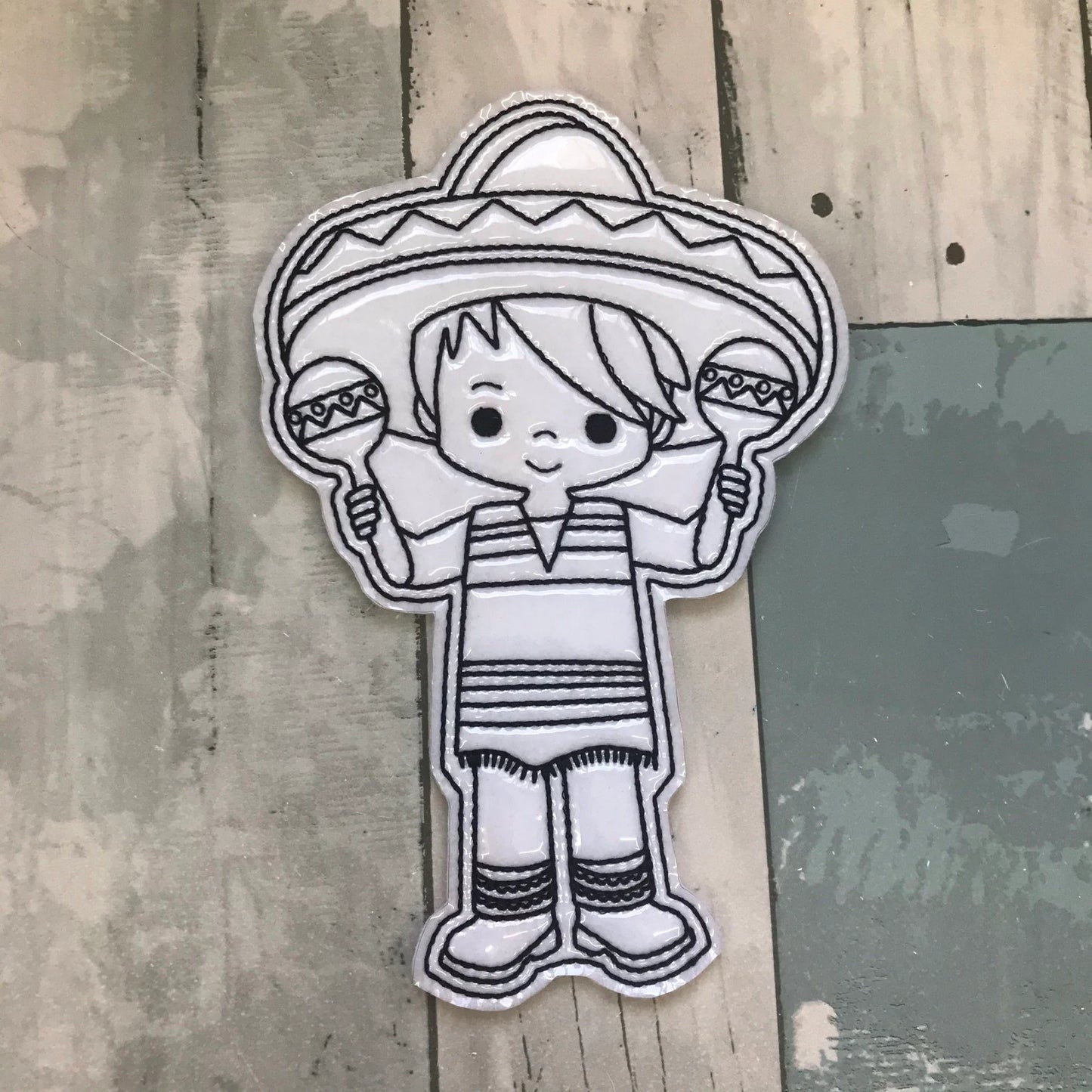 Cinco De Mayo Colouring Dolls
