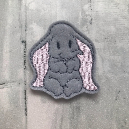 Baby Elephant Felt Snap Hair Clip