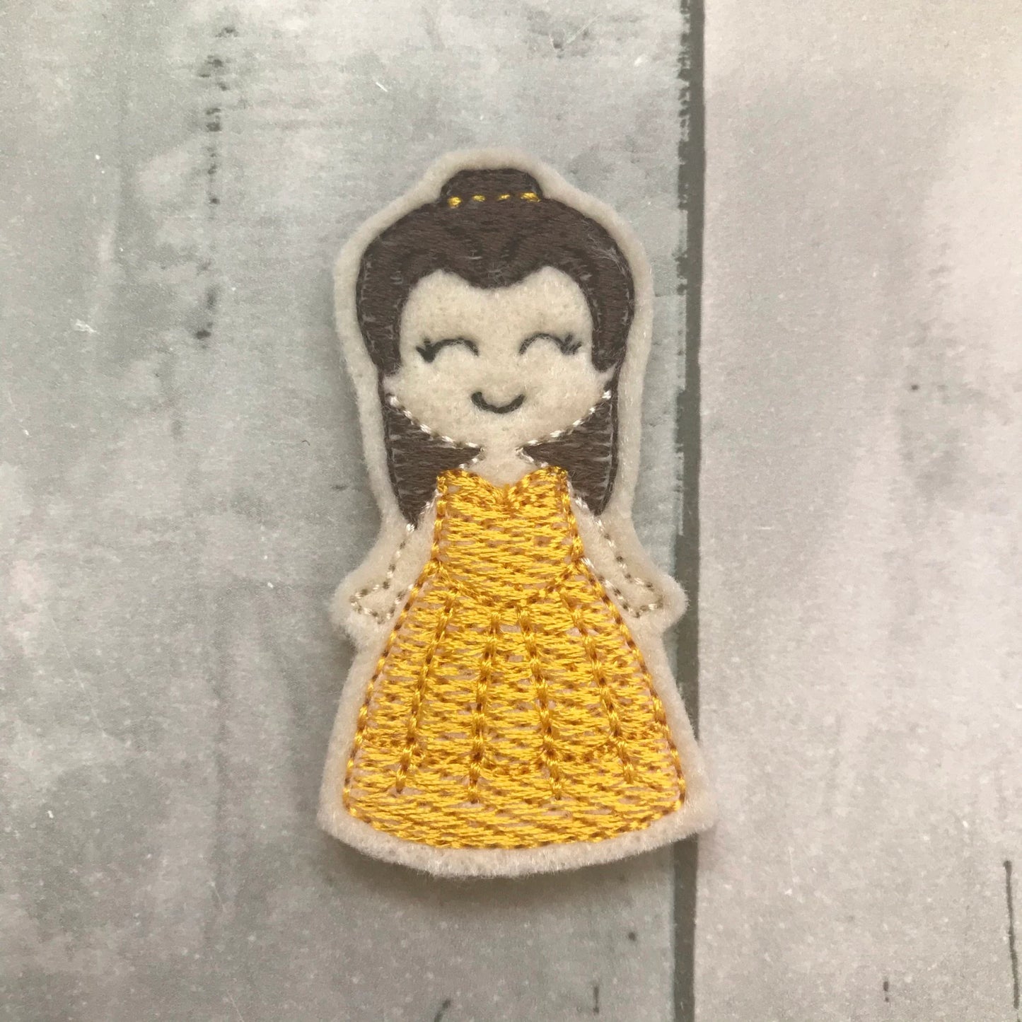 Book Loving Princess Felt Snap Hair Clip