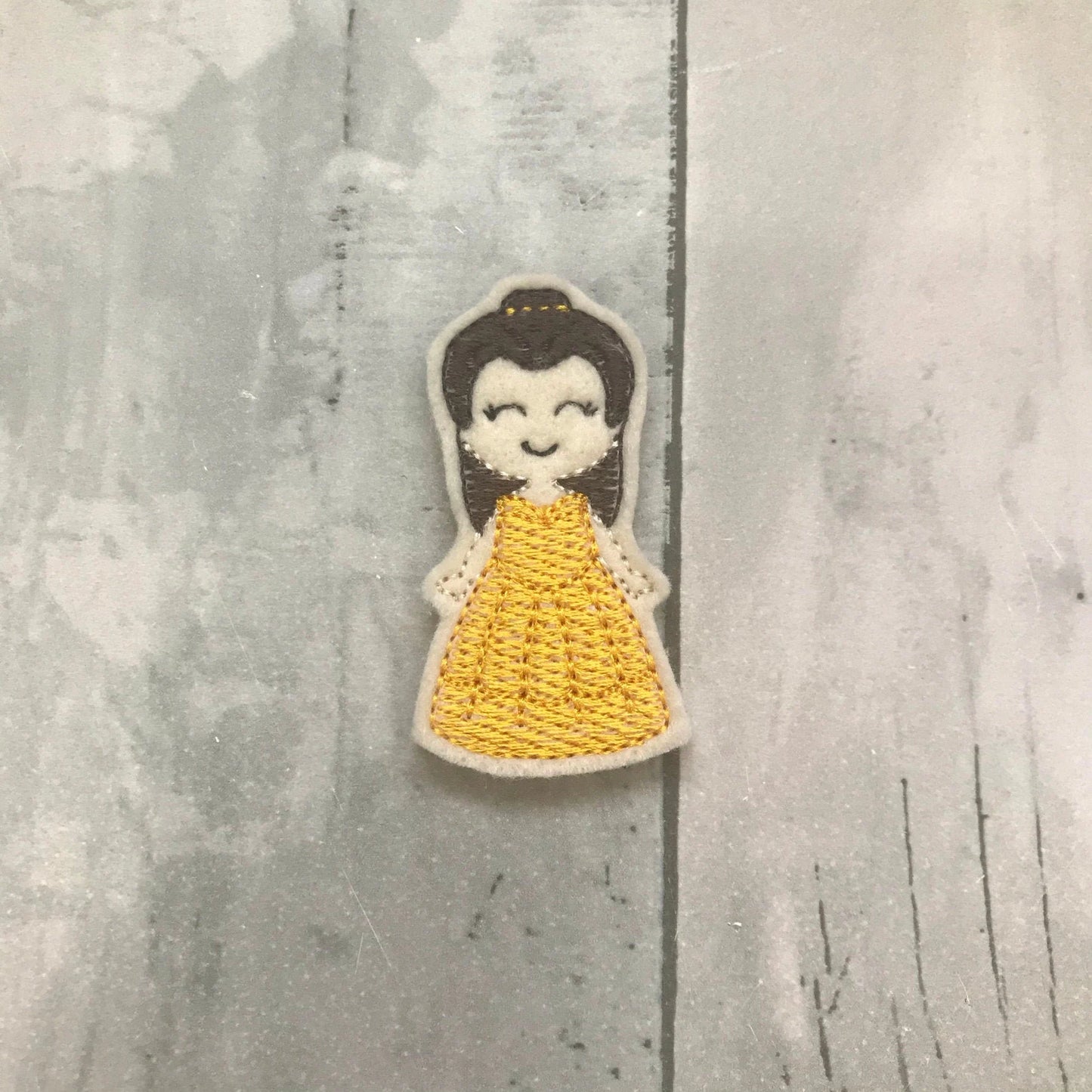 Book Loving Princess Felt Snap Hair Clip