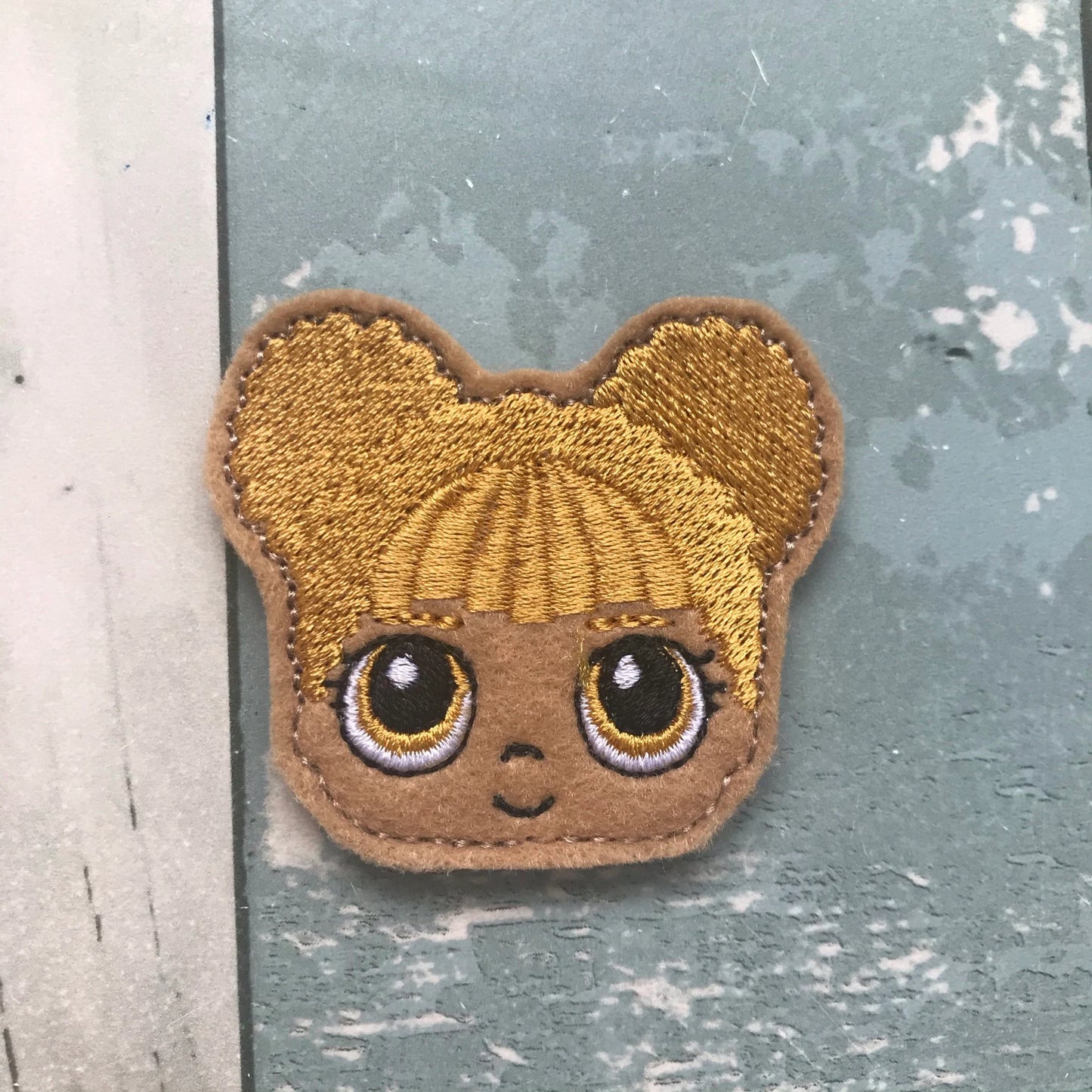 Happy Bee Girl Felt Snap Hair Clip