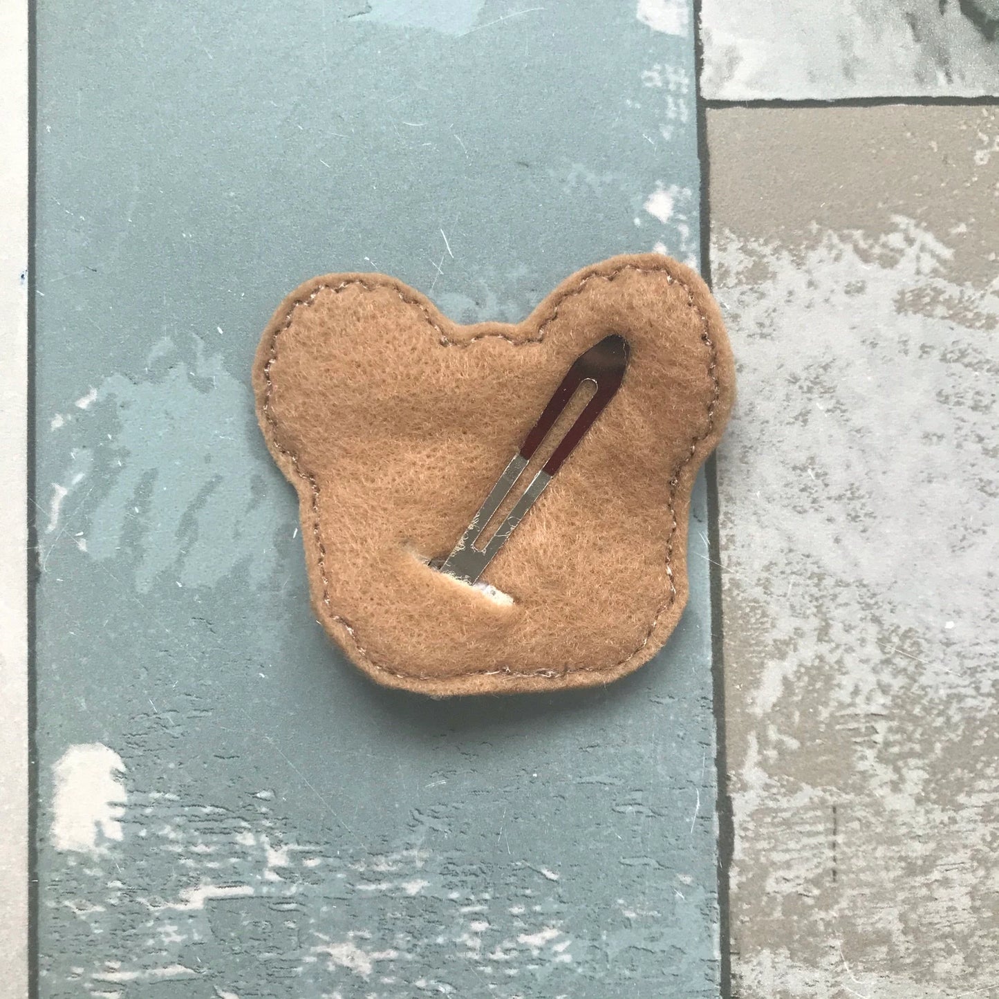 Happy Bee Girl Felt Snap Hair Clip