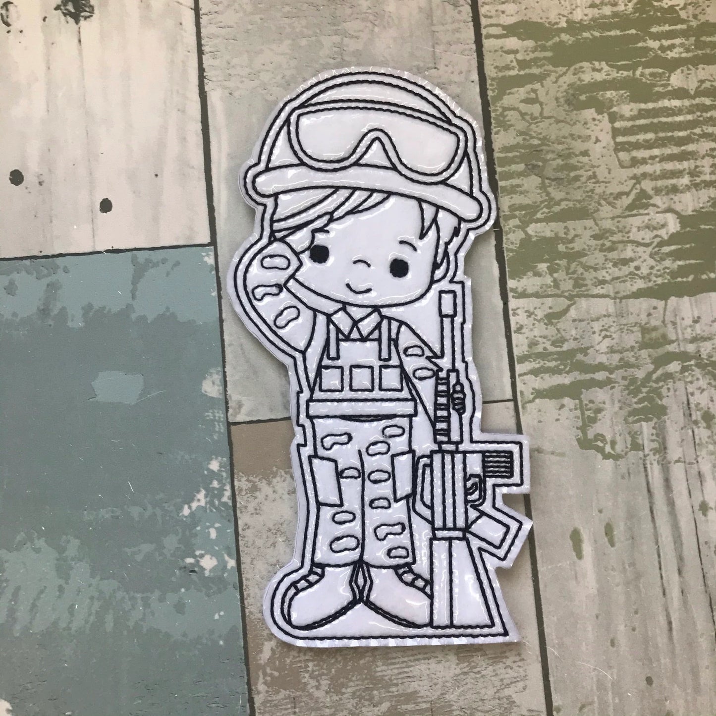 Soldier Colouring Dolls
