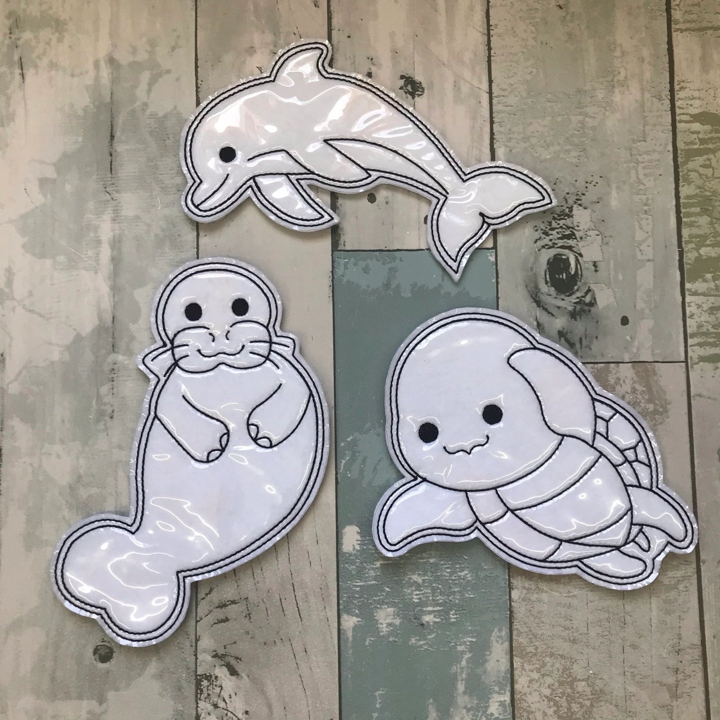 Water Animals Colouring Dolls