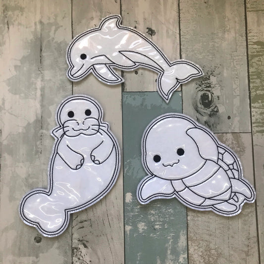 Water Animals Colouring Dolls