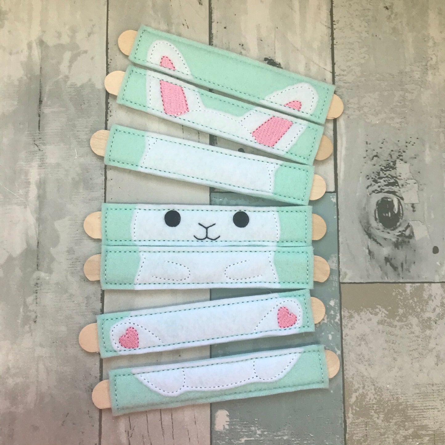 Bunny Felt Stick Puzzle
