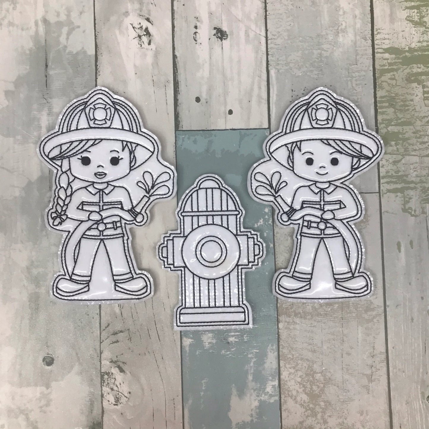 Fire Fighters Colouring Dolls