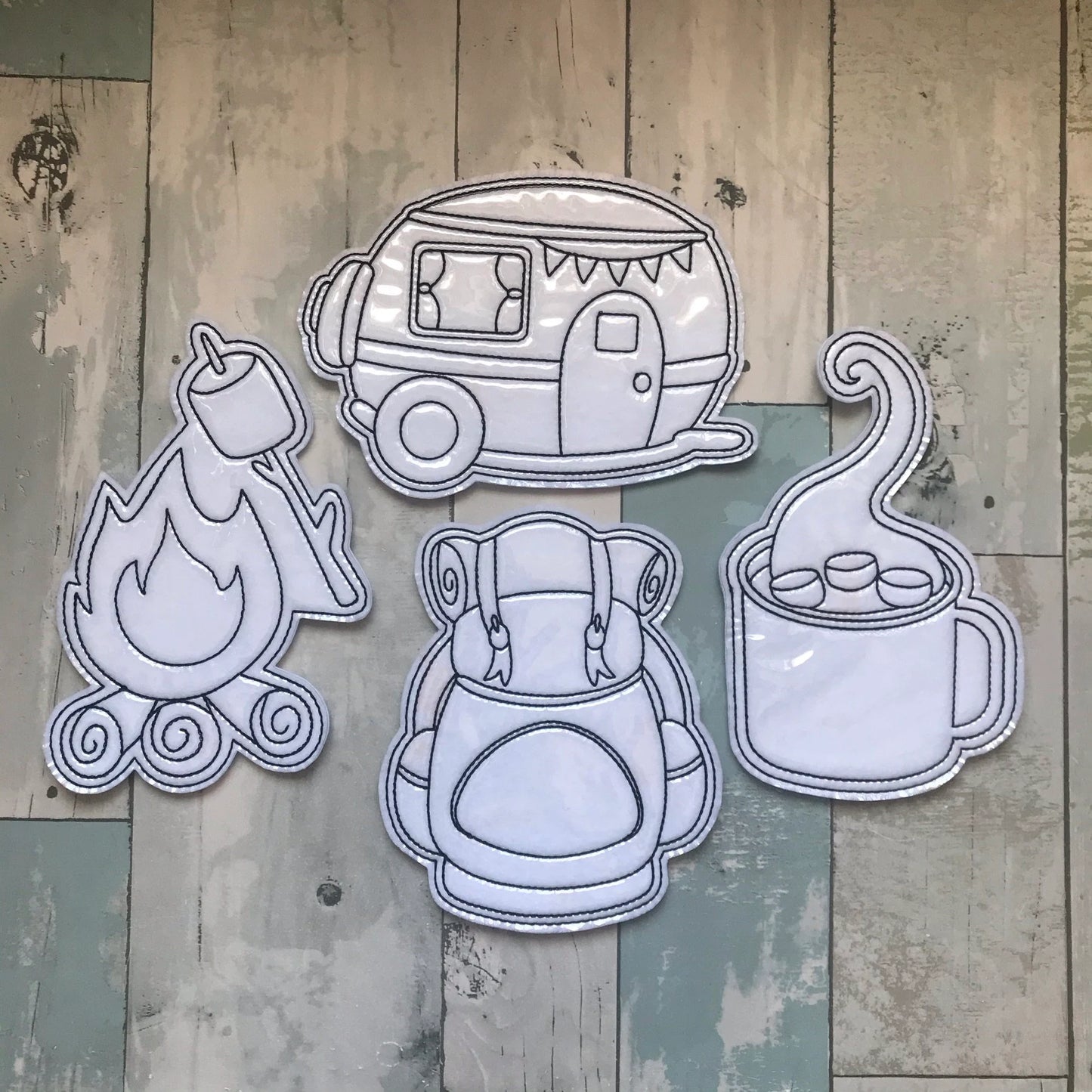 Camping Adventure Colouring Dolls
