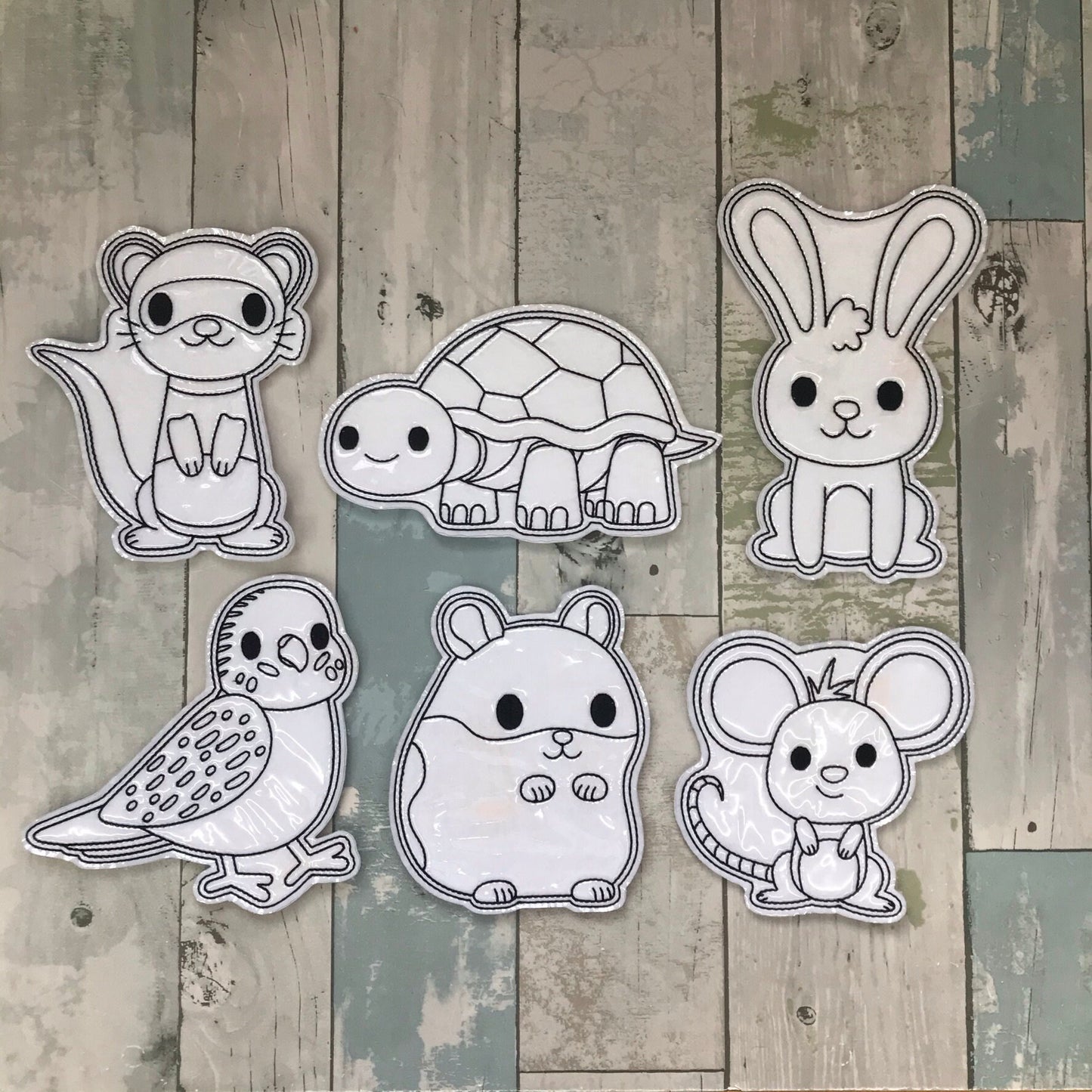 Pets Set 1 Colouring Dolls